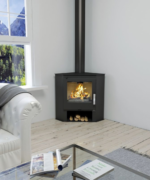 Poêle à bois BRONPI Lerma d’angle 9 kW
