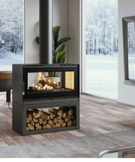 Poêle à bois FIREMATIC Ottawa-S – vue de face