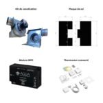 Pack poêle à granulés FIREMATIC BR9 Premium + kit Dinak – Image 3