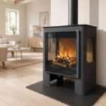 Poêle à bois 3 vitres raccordable BRONPI Loreto – 10 kW – Image 7
