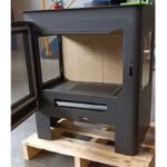 Poêle à bois 3 vitres raccordable BRONPI Loreto – 10 kW – Image 3