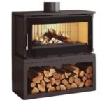 Poêle à bois raccordable avec bûcher FIREMATIC Toronto-S – 12,6 kW – Image 6