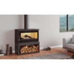 Poêle à bois raccordable avec bûcher FIREMATIC Toronto-S – 12,6 kW – Image 5
