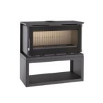 Poêle à bois raccordable avec bûcher FIREMATIC Toronto-S – 12,6 kW – Image 4