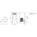 Poêle à granulés ORIGINE PH Dafne Eco – 6,2 kW – Image 2